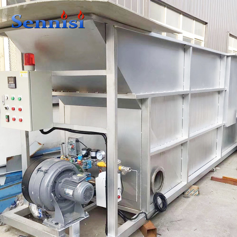 Industrial horizontal gas burner 500kg/hr steam boiler