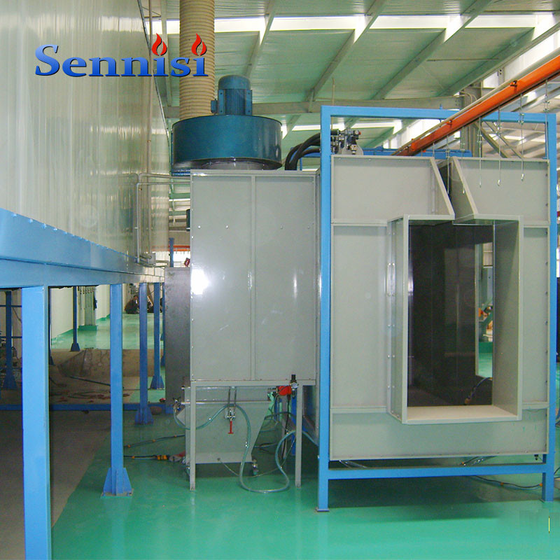 High Temperature Curing Oven 504W Powder Coating Line